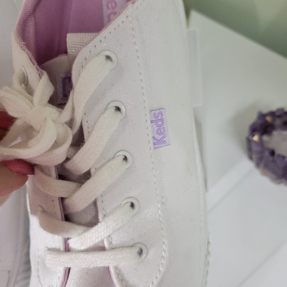 BRAND NEW KEDS IRRIDESCENT white platform triple kick sneakers 👟 - Picture 8 of 9